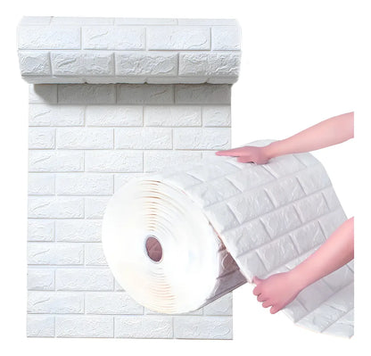 Revistimiento Pared Simil Ladrillo 3d Rollo 0.70x20